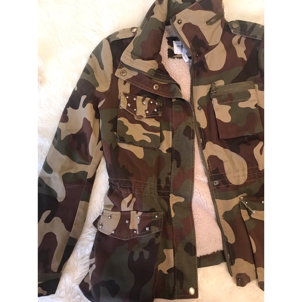 BCBG Camo Coat